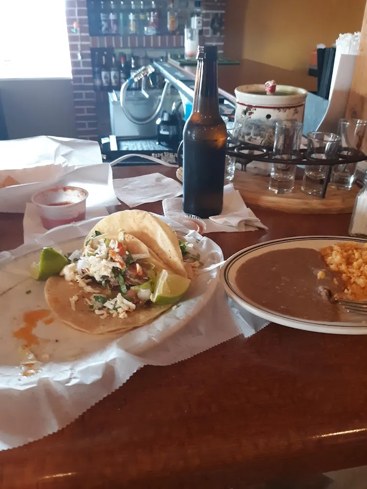 Tacos with Beans and Rice